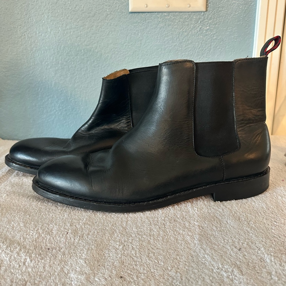 Polo Ralph Lauren Men’s Black Leather Ankle Boots